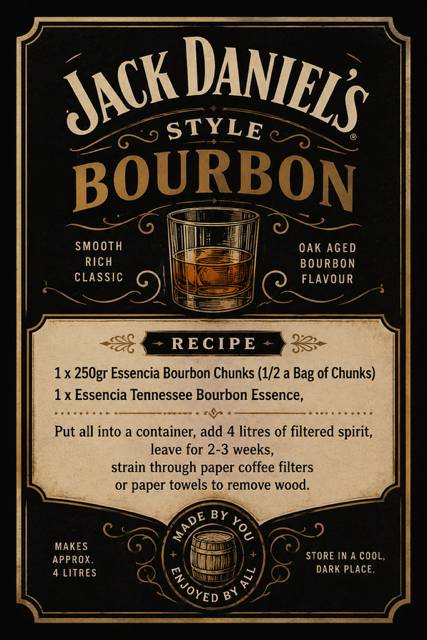 Recipe Packs - Jack Daniels style Bourbon 1