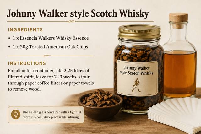 Recipe Packs - Johnny Walker style Scotch Whisky 1