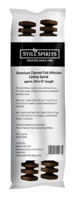 Charred American Oak Spirals