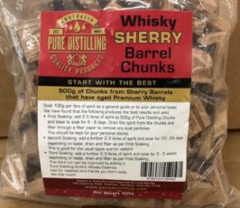 Whisky Sherry Barrel Chunks 500g (Pure Distilling)