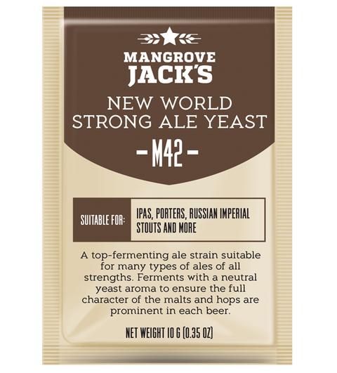 New World Strong Ale Yeast M42 - Mangrove Jacks 1 New World Strong Ale Yeast M42 - Mangrove Jacks