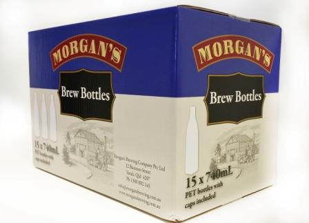 PET Bottles 15 x 750ml Plastic Tallies 'Morgans' 1 PET Bottles 15 x 750ml Plastic Tallies 'Morgans'