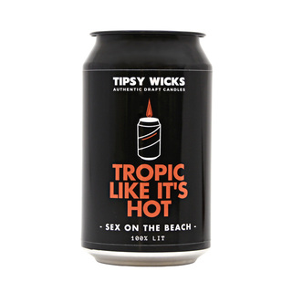 Tipsy Wicks Alcohol Scented Candle - Tropic Like it's Hotel (Sex on the Beach)